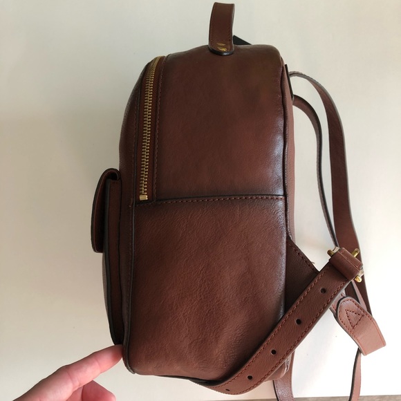 Sold Frye Olivia Mini Backpack - Cognac - Picture 5 of 8